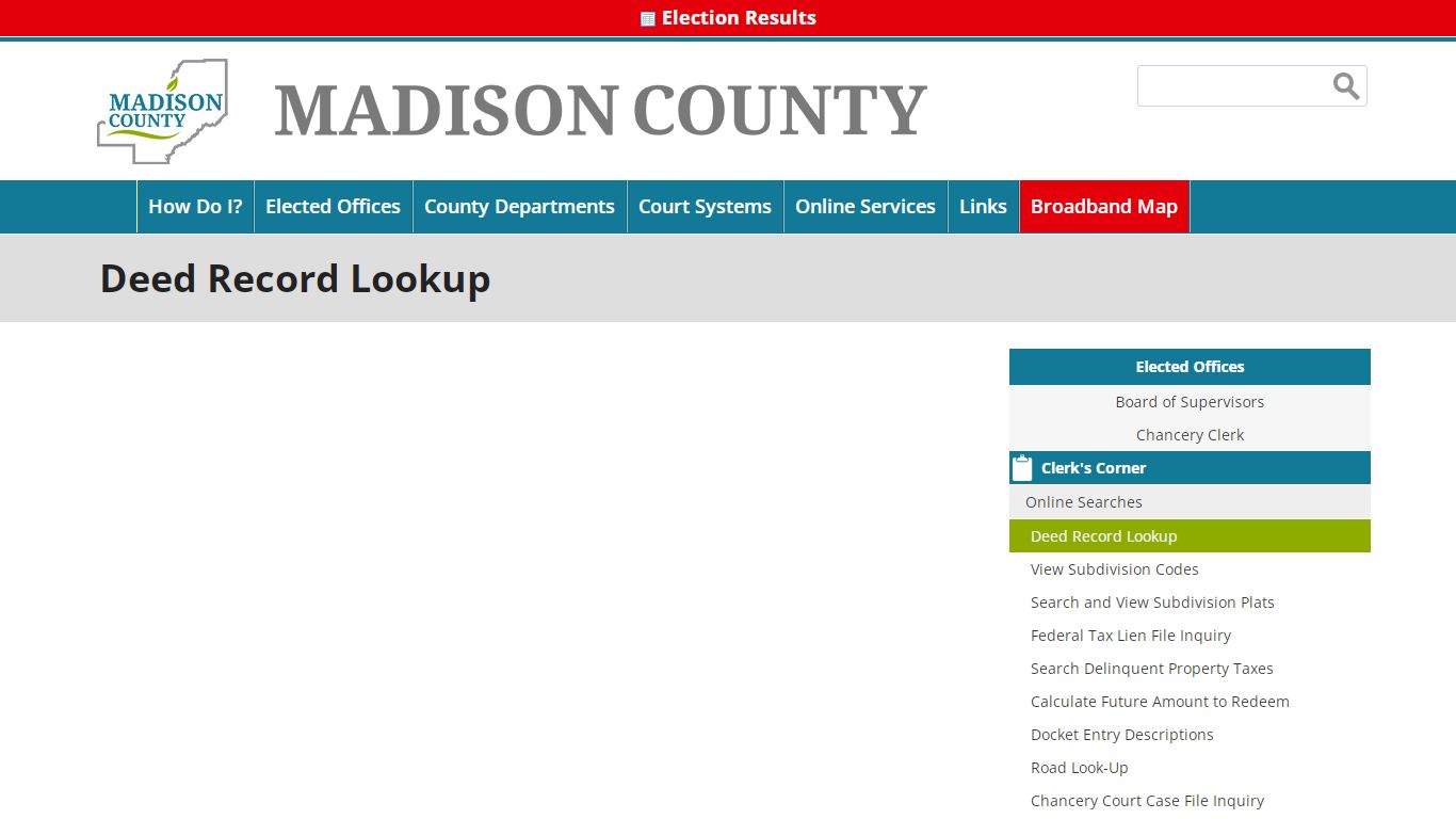 Deed Record Lookup | Madison County Mississippi