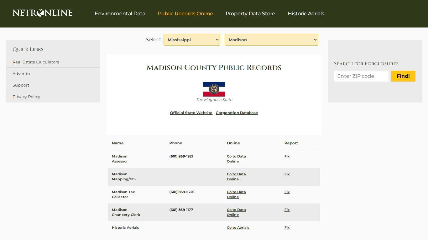 Madison County Public Records - NETROnline.com